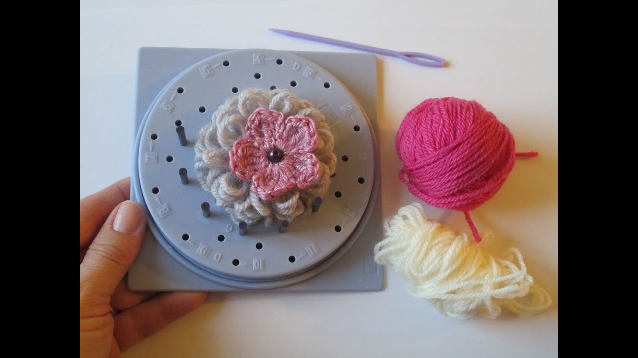 Uncinetto Fiore (#1) Telaio Prym | Tutorial crochet flower with loom Prym maisonmariachiara