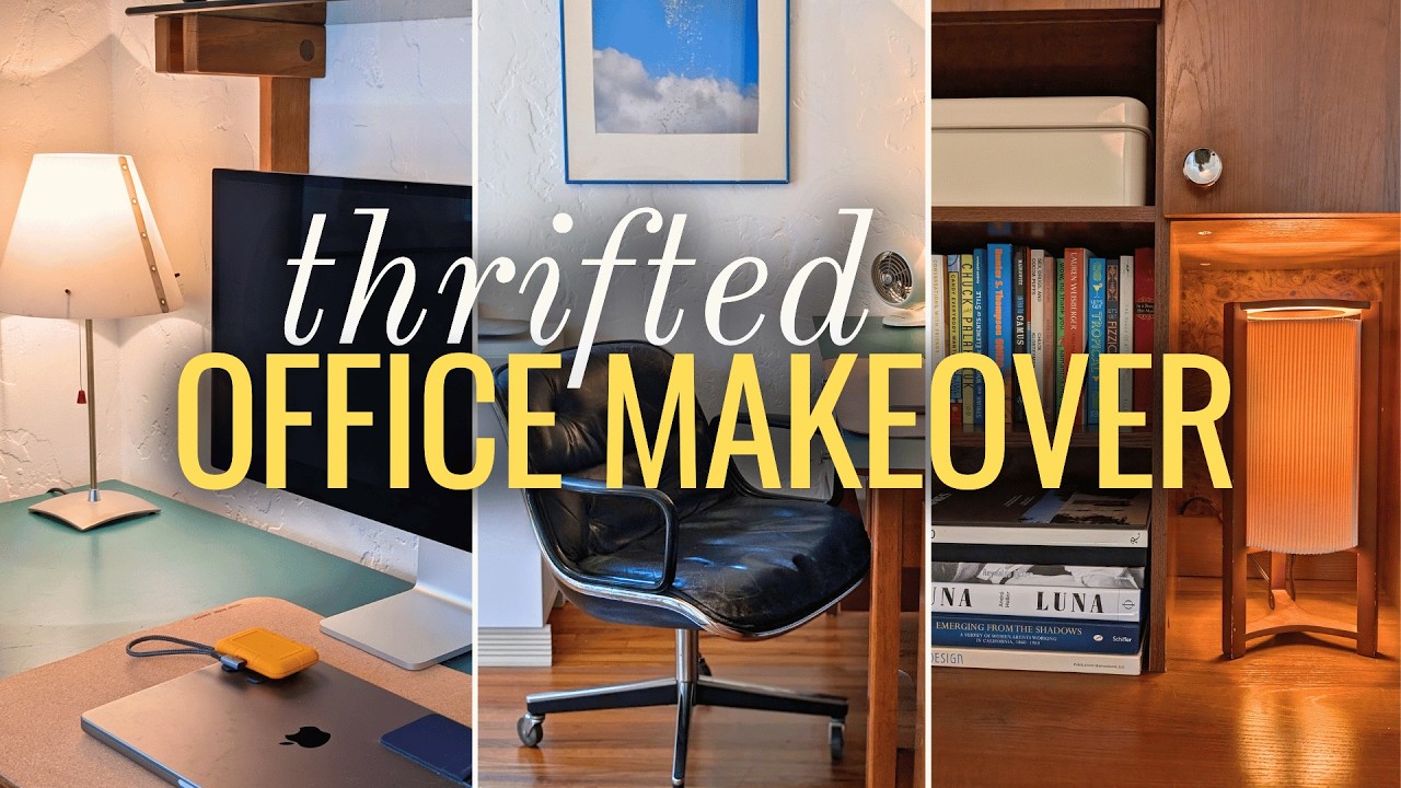 Watch How I Made My Dream Home Office Using Only Thrifted Decor!