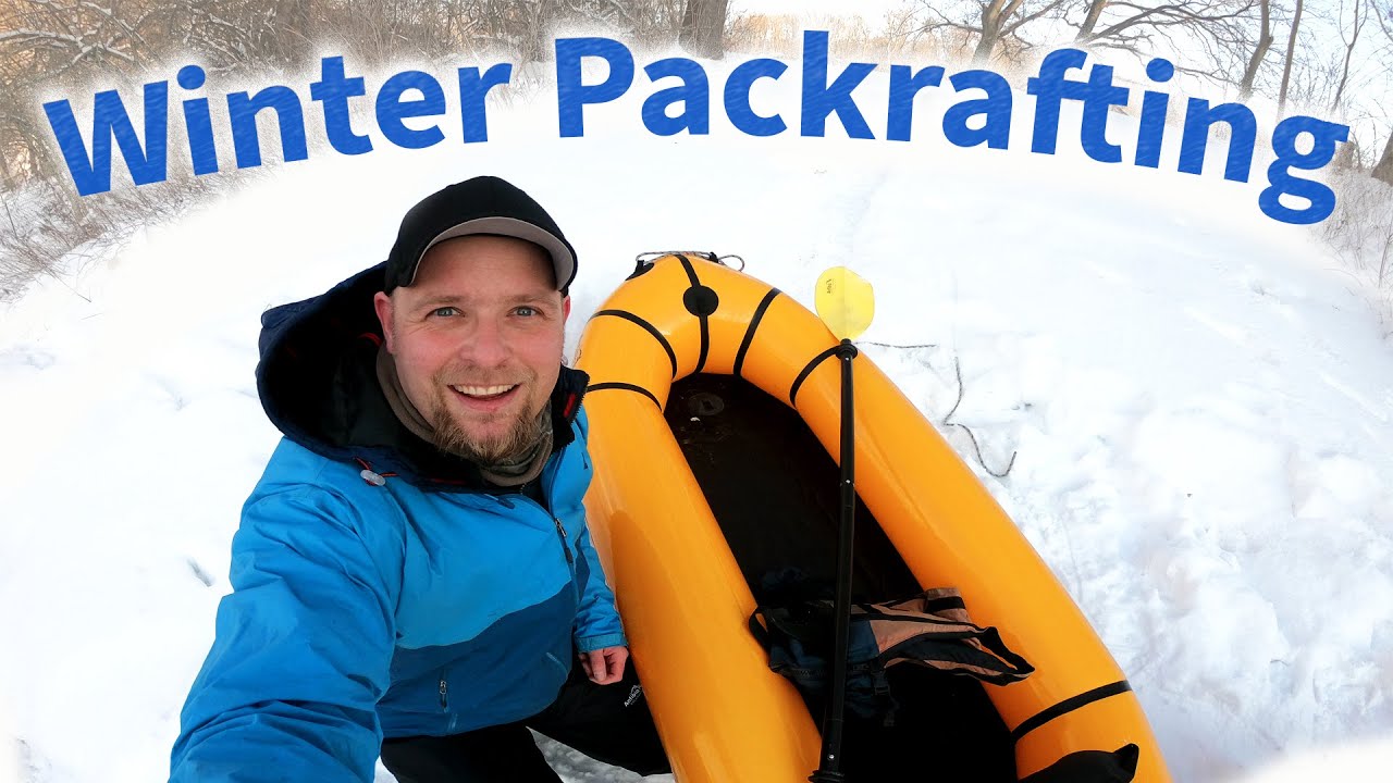 Mikroabenteuer: Winter Packraft Trip in Leipzig