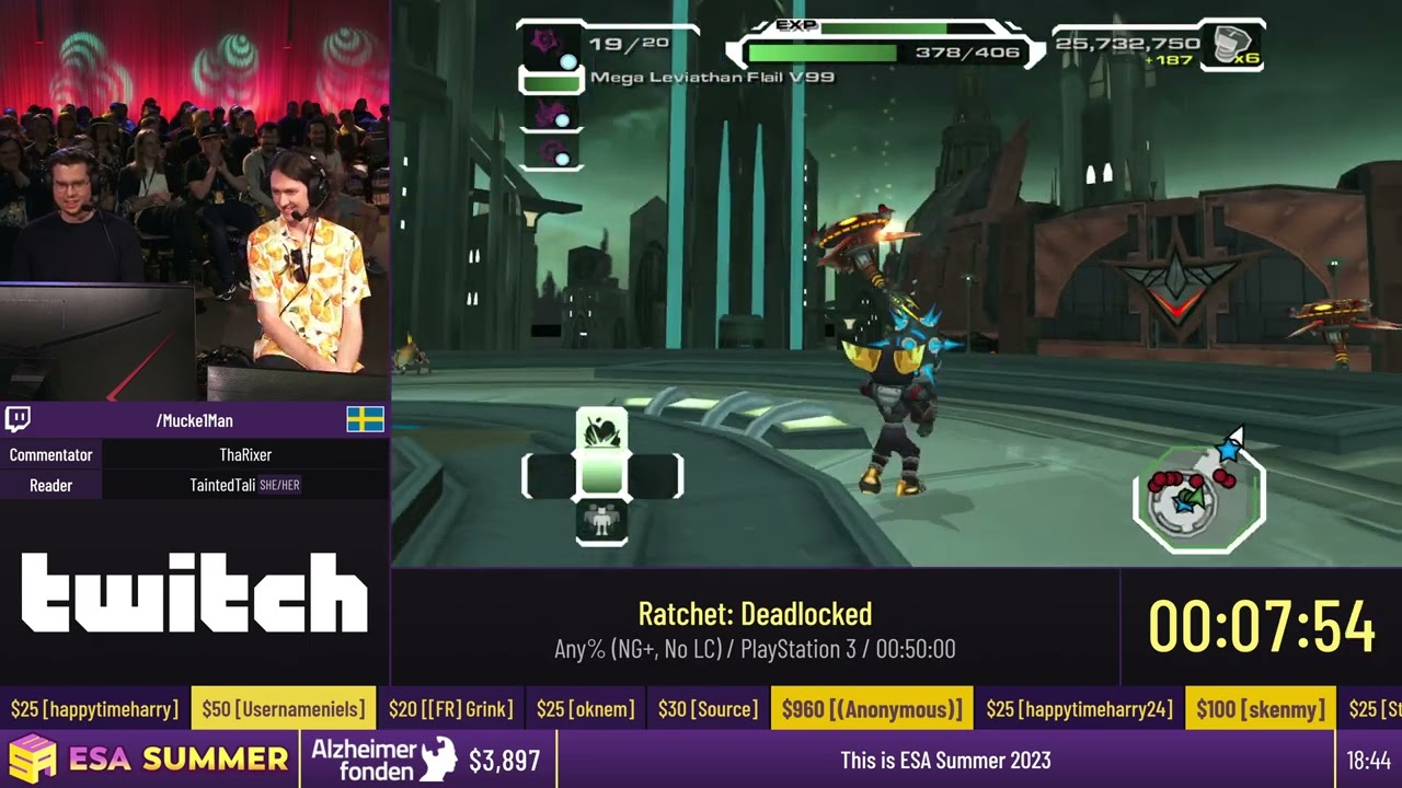 Ratchet: Deadlocked [Любой%(NG+, No LC)] от Mucke1Man - #ESASummer2