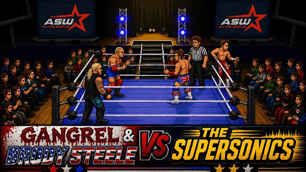 Brody Steele & Gangrel vs The SuperSonics- All Star (22/02/26 Middlesbrough)