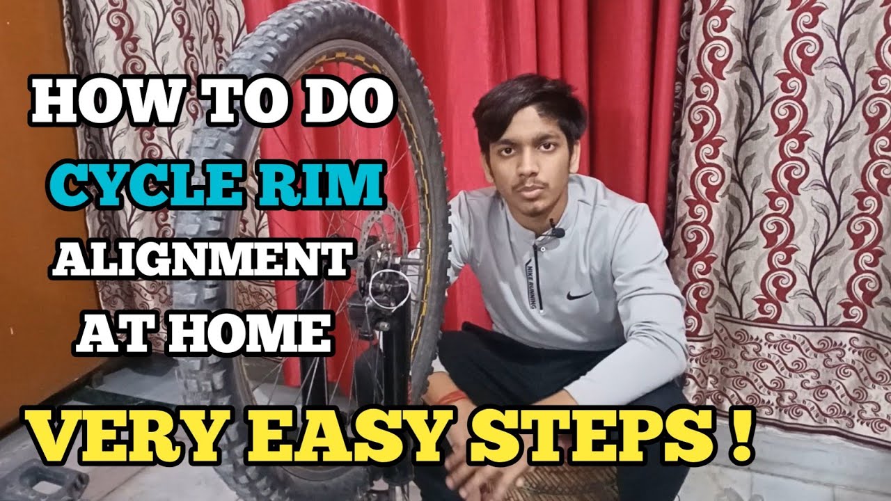 Cycle Rim | Alignment | Wheel Alignment | Cycle wheel Alignment Bend Make At Home || Aman Mishra