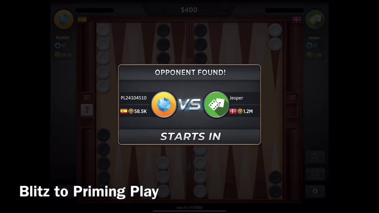 Backgammon - Blitz to Priming Play - super effective ✌️😀👍💚
