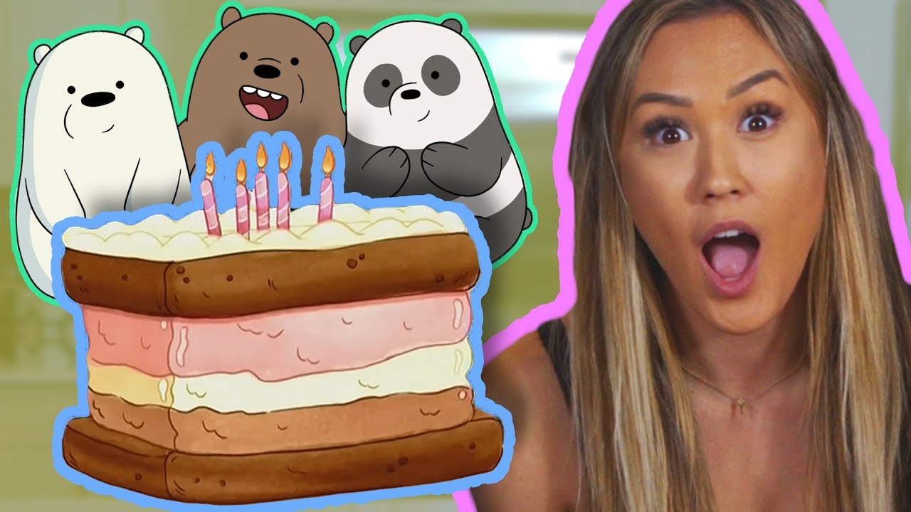 We Bare Bears Ice Cream Cake ft. LaurDIY | | Feast of Fiction