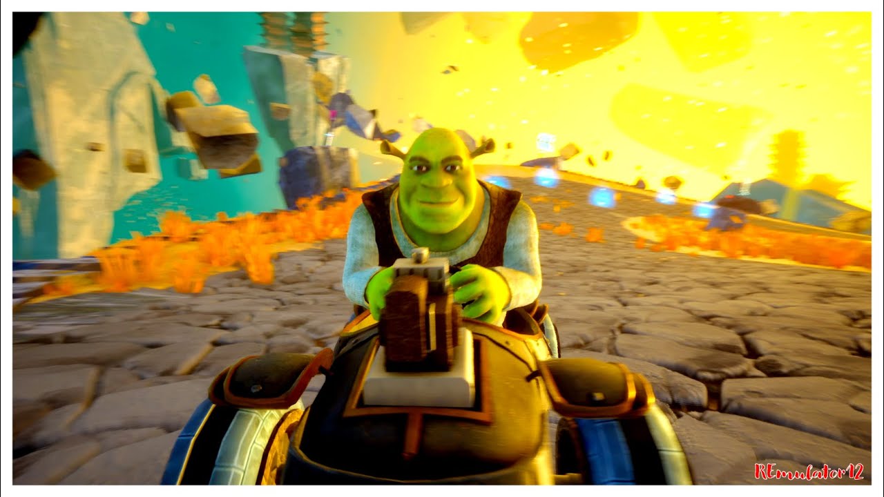 DreamWorks All-Star Kart Racing | Shrek - Free Race (No Mercy - LS) | Spirit Realm 7 Laps