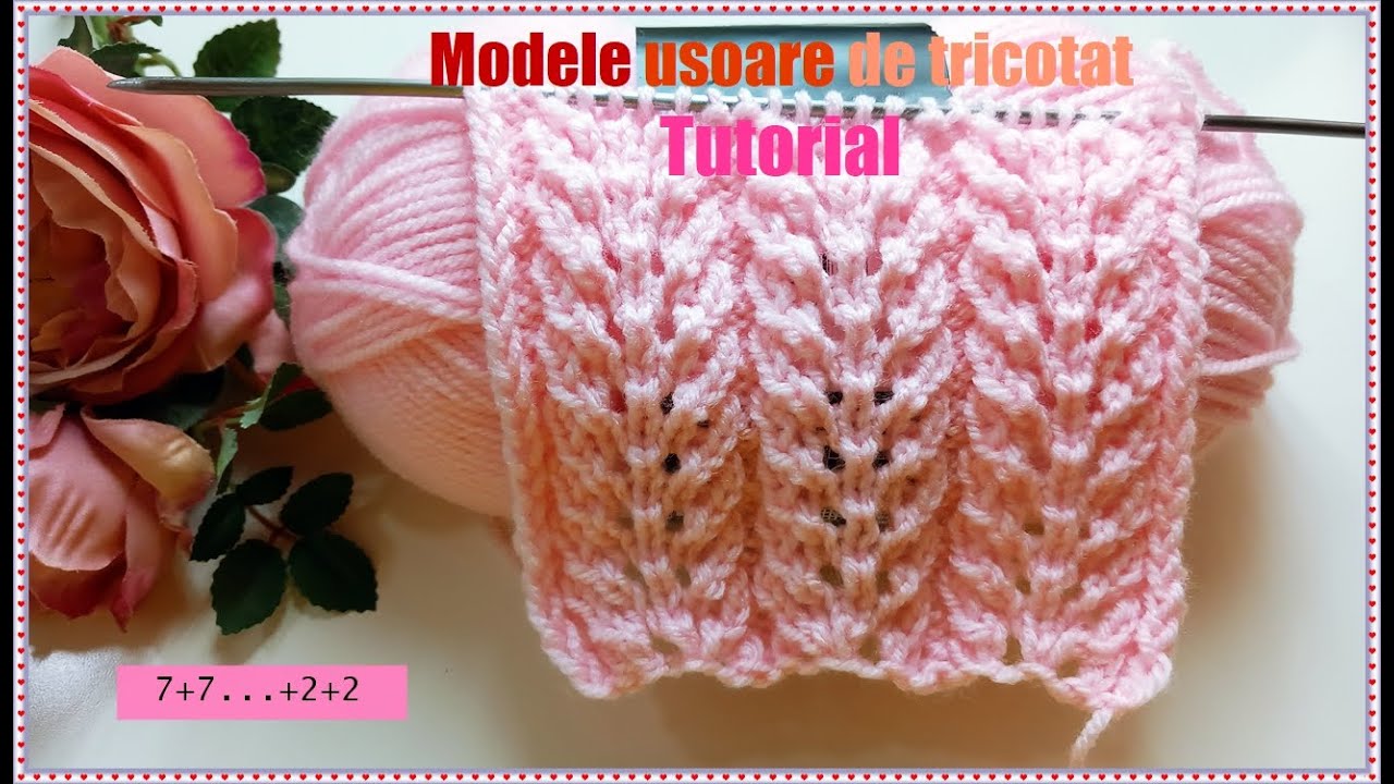Cum tricotam un model ajurat. Tutorial