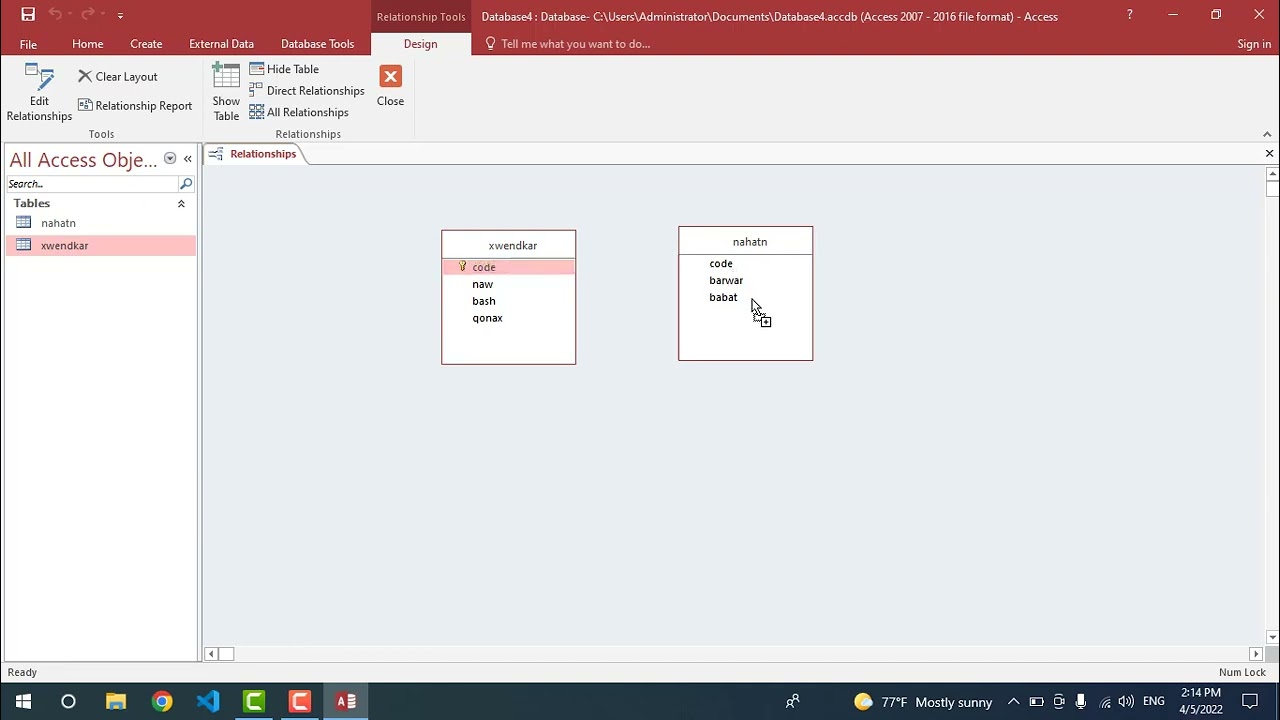 Microsoft Access Relationship (one to many)