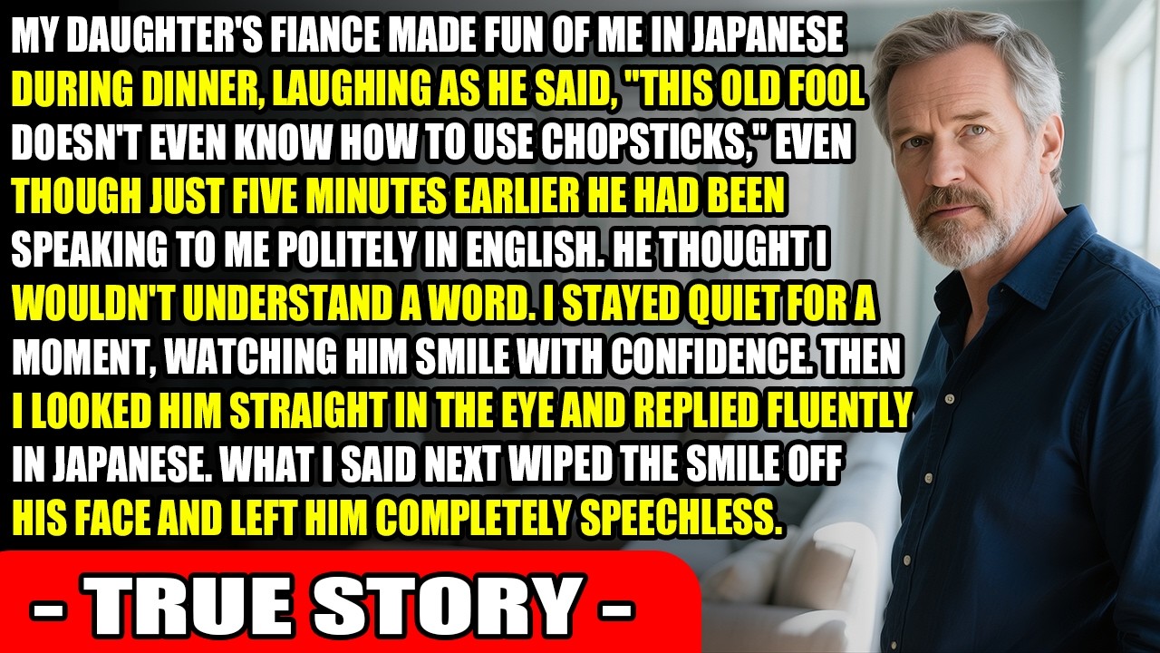 My Daughter’s Fiancé Laughed At Me In Japanese—He Didn’t Know I Understood Every Word...