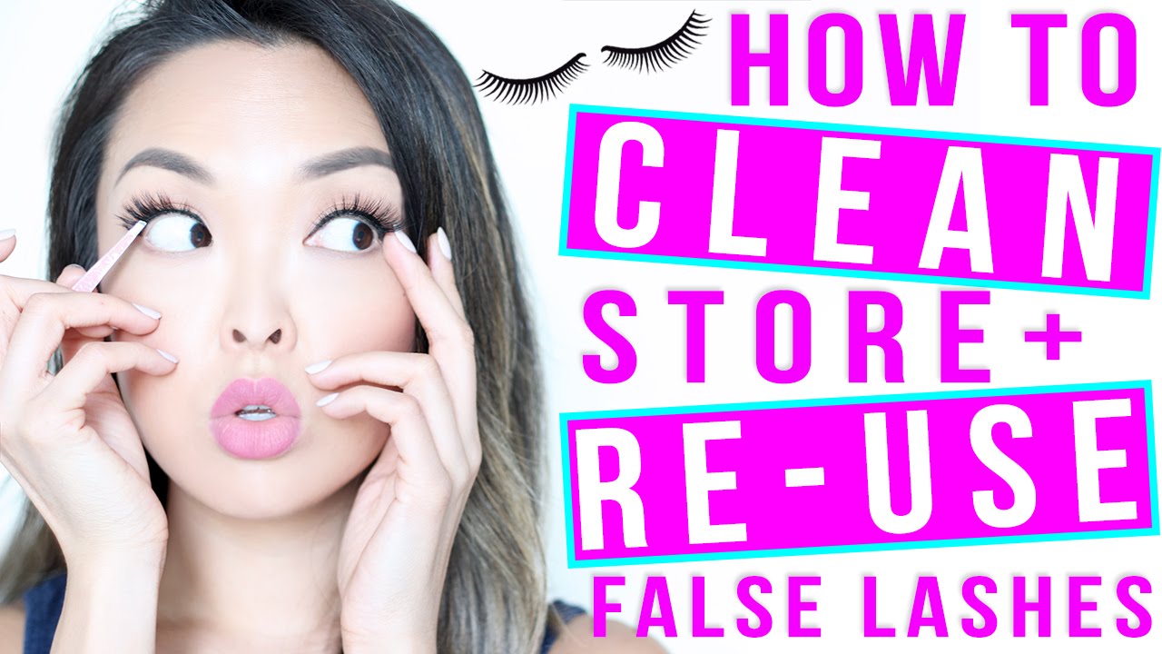 HOW TO: Clean, Store and Reuse False Eyelashes | chiutips