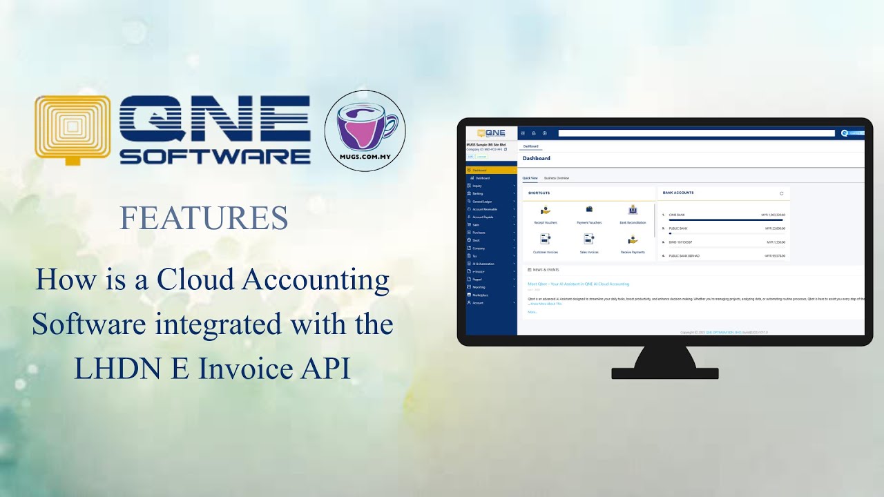 How is a Cloud Accounting Software integrated with the LHDN E Invoice API
