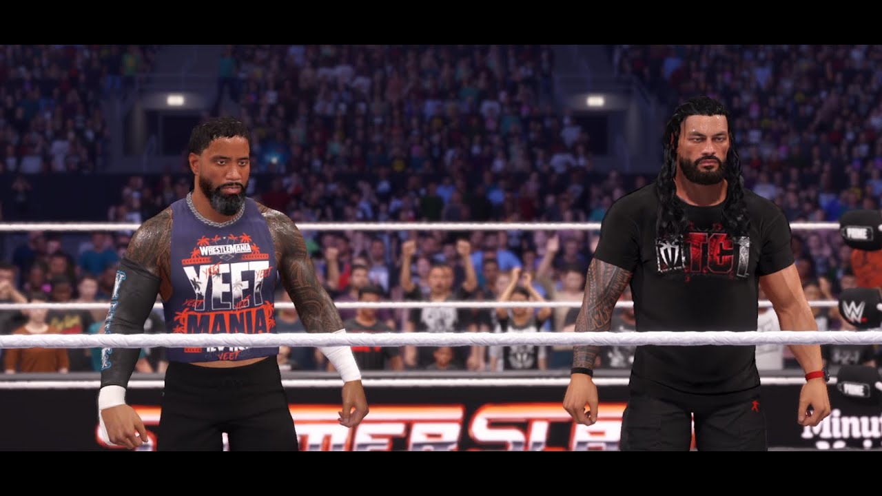 otc 1 blood line vs bron breakker future superstar | wwe 2k25