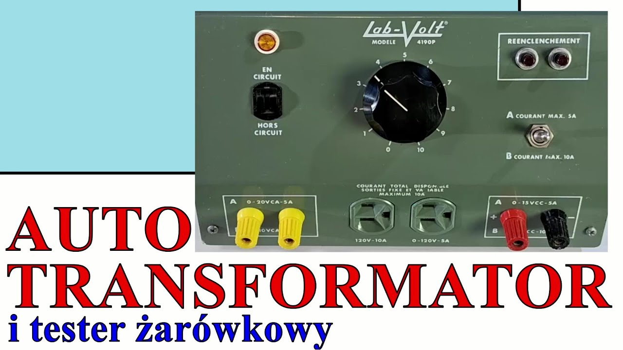 Autotransformator i tester rzarufkowy.