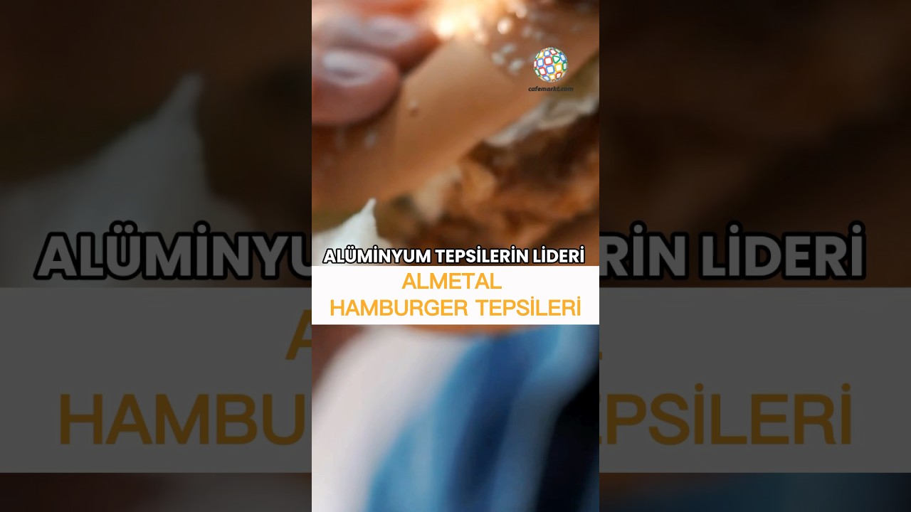 M&uuml;kemmel hamburgerin sırrı,doğru ekipmanda!Almetal hamburger tepsileri cafemarkt.com&rsquo;da🔥#almetal