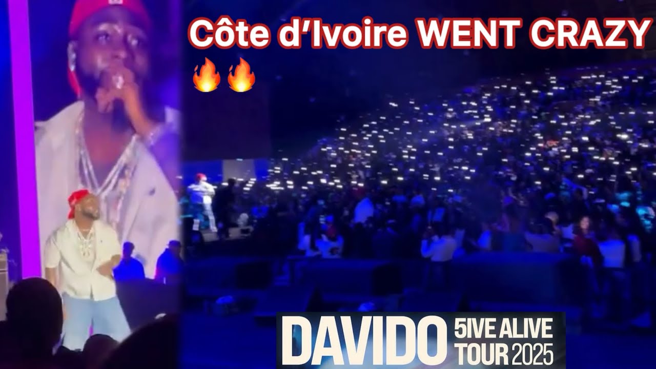 Davido Live Abidjan Cotedivoire: полные выступления, лучшие моменты в Parc des Expositions | 5ive...