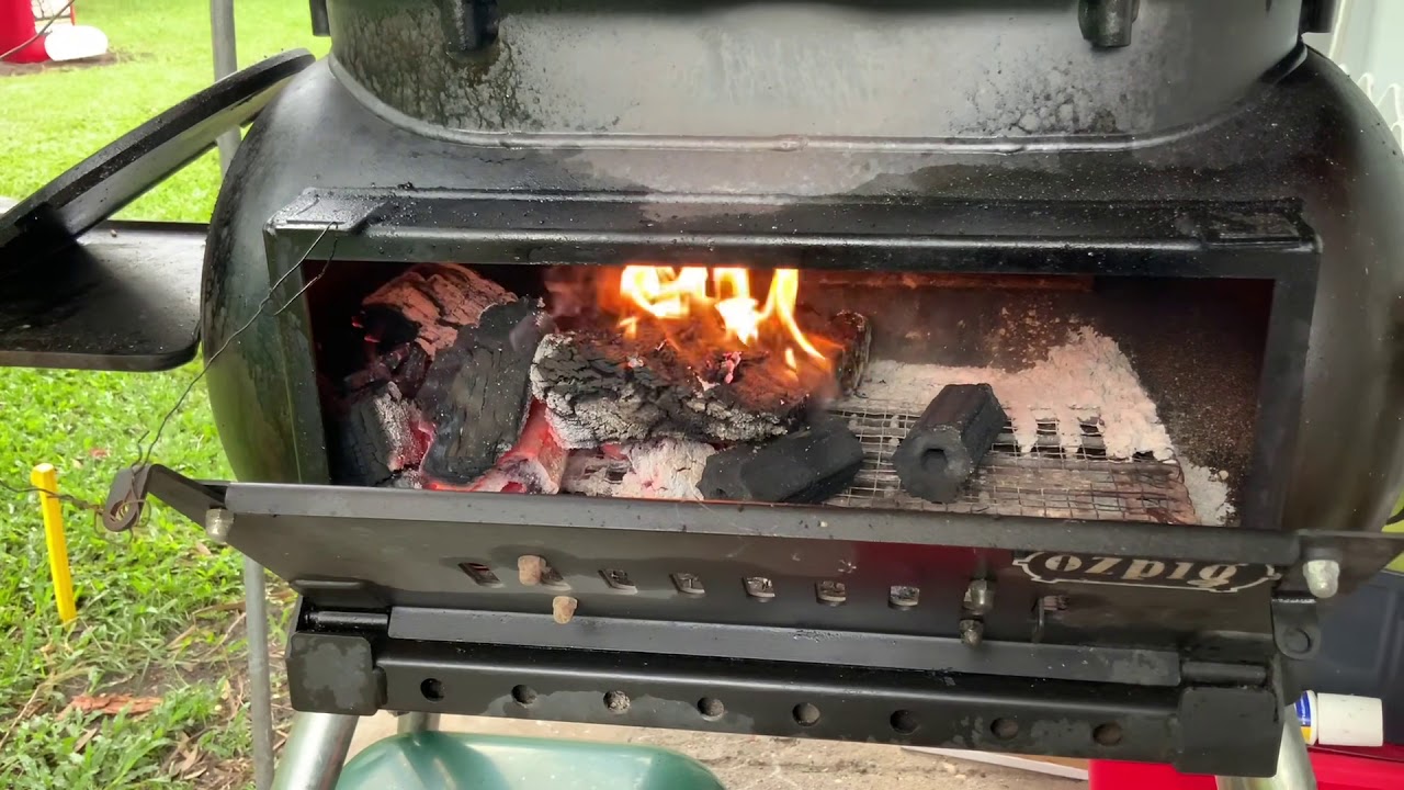 Ozpig big pig smoker, Aussie Mike BBQs Roast pork roll & yum sesame dressed salad