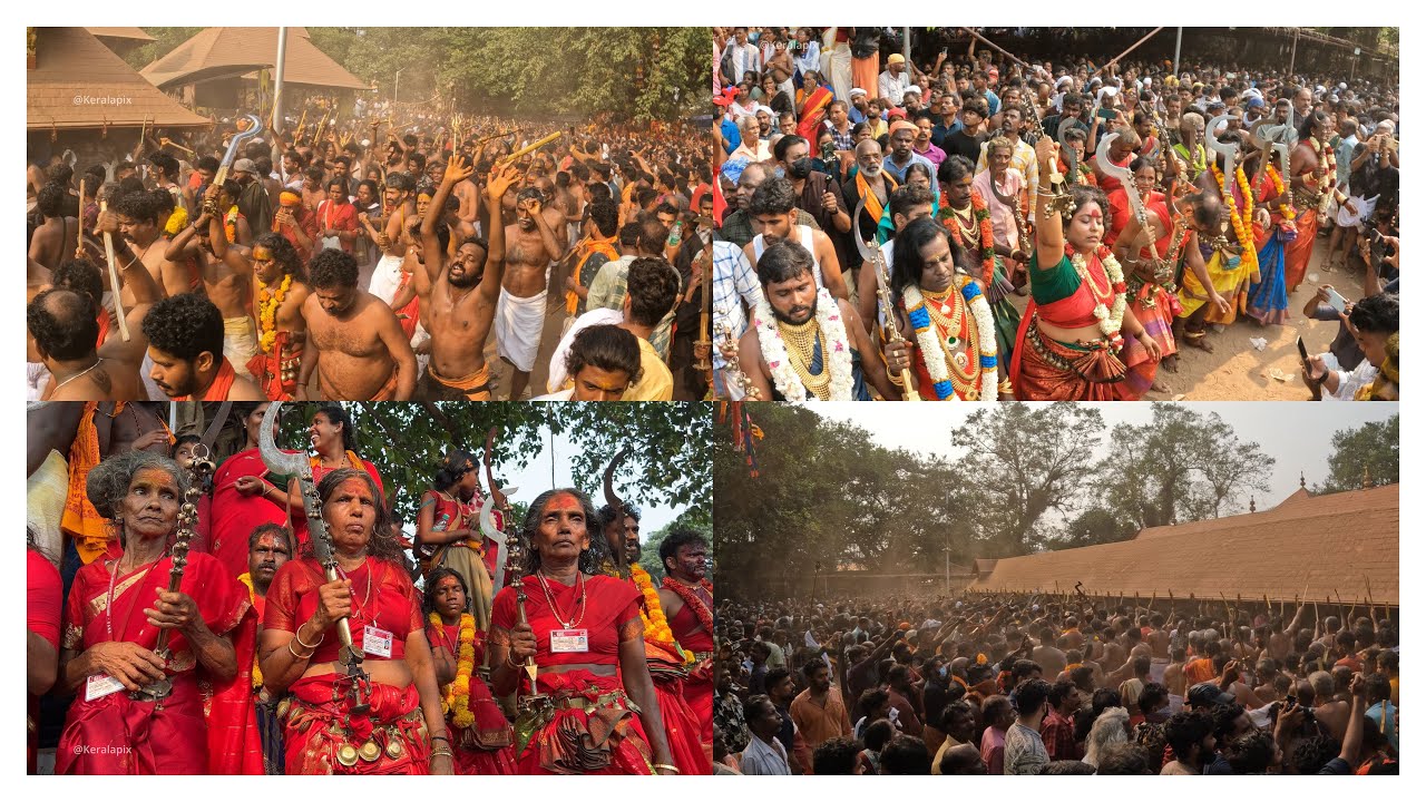 കൊടുങ്ങല്ലൂർ ഭരണി കാവ് തീണ്ടൽ 2025 | Kodungallur Bharani Festival 2025: Kavu Theendal Experience!