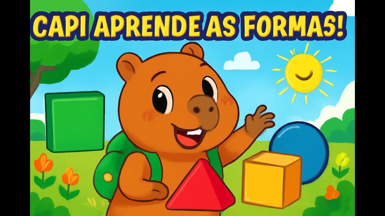 Capi Aprende as Formas Geométricas! | Diversão e Aprendizado com Capi a Capivara