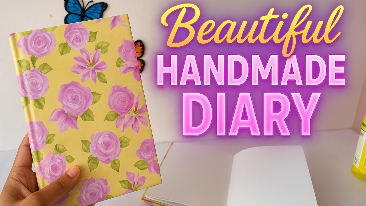 🧚‍♀️DIY Handmade Diary | Easy Craft Idea for Beginners✨️