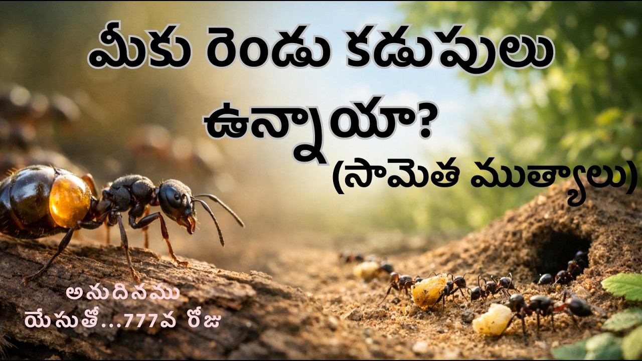 మీకు రెండు కడుపులు ఉన్నాయా?# dailydevotion #shortsermons #telugusermons