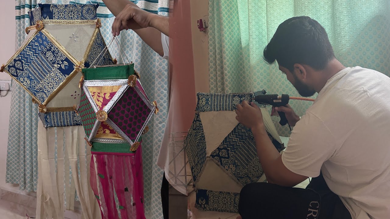 DIY Akash Kandil for Diwali | Easy & Beautiful Lantern Making at Home 🎆