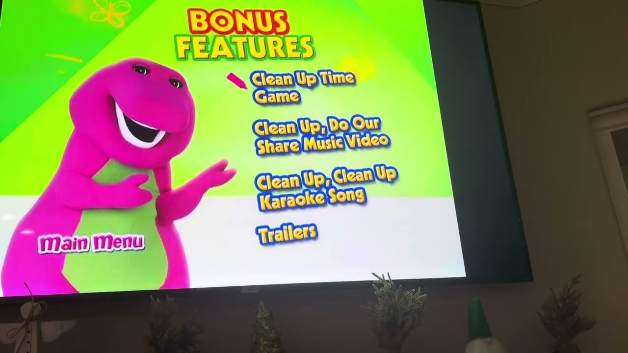 Barney Clean Up Clean Up 2012 DVD Menu Walkthrough (2018 Universal Reprint)