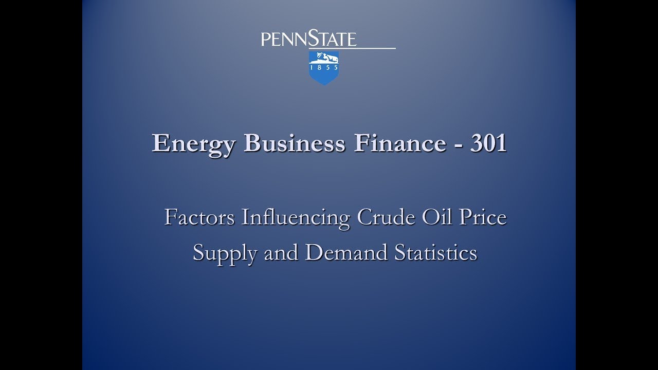 Factors Influencing Crude Oil: Supply & Demand Statistics