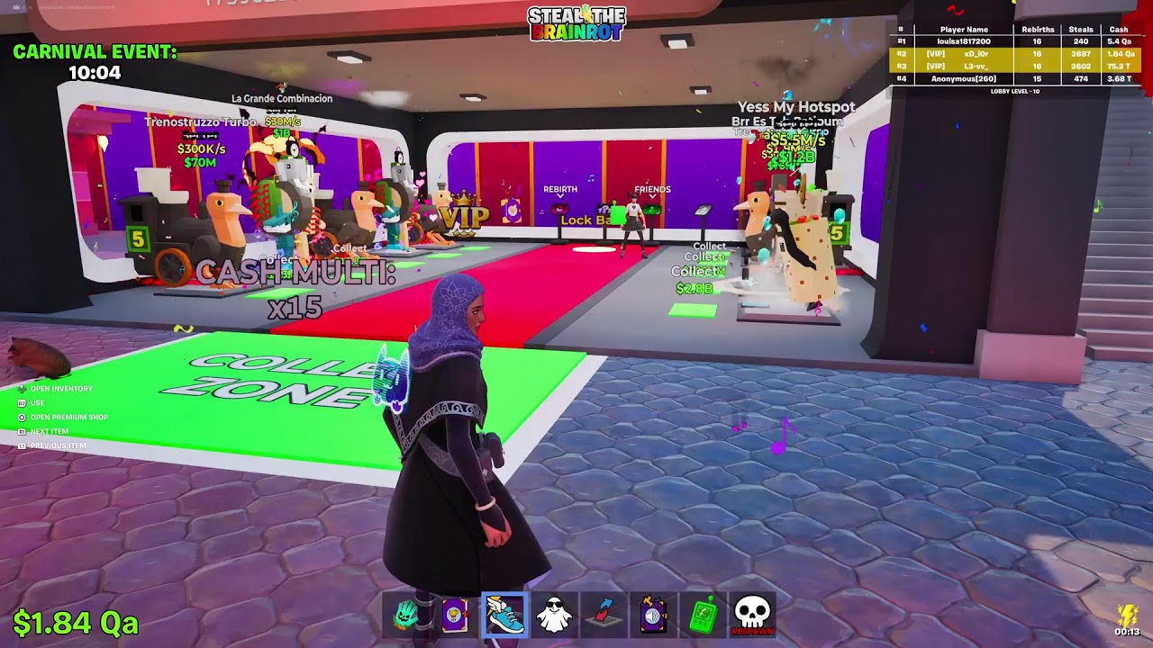 #steal_the_brainrot بث ماب السرقه