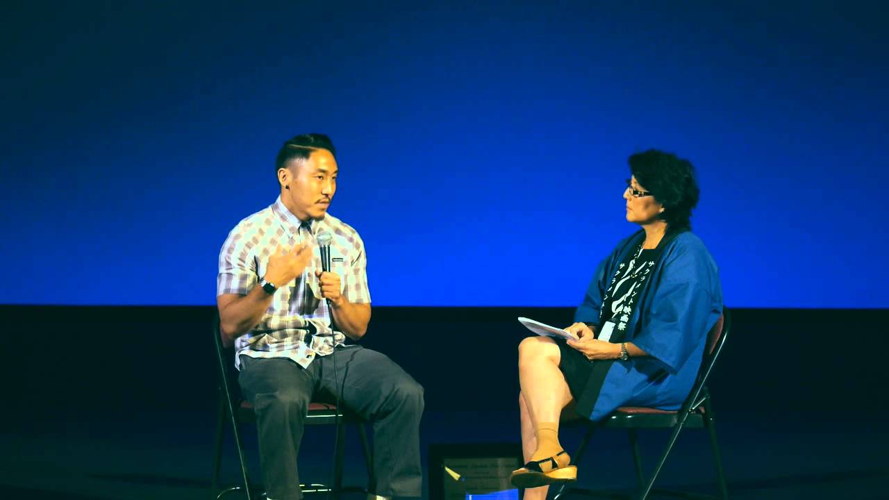 Tadashi Nakamura being interviewed during SJFF 2014