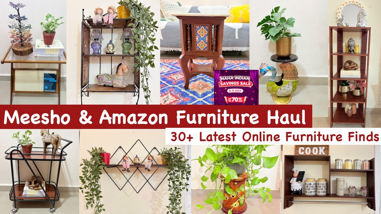 MEESHO & Amazon Online Furniture Haul | SIMPLIFY Your Space with Tried & Tested Product Review #home