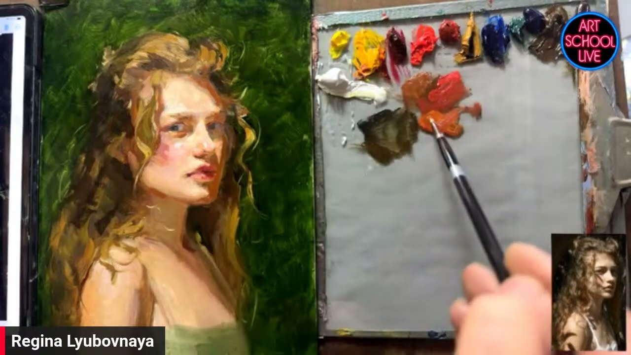 How to Paint Wet into the Dry Layer with Regina Lyubovnaya