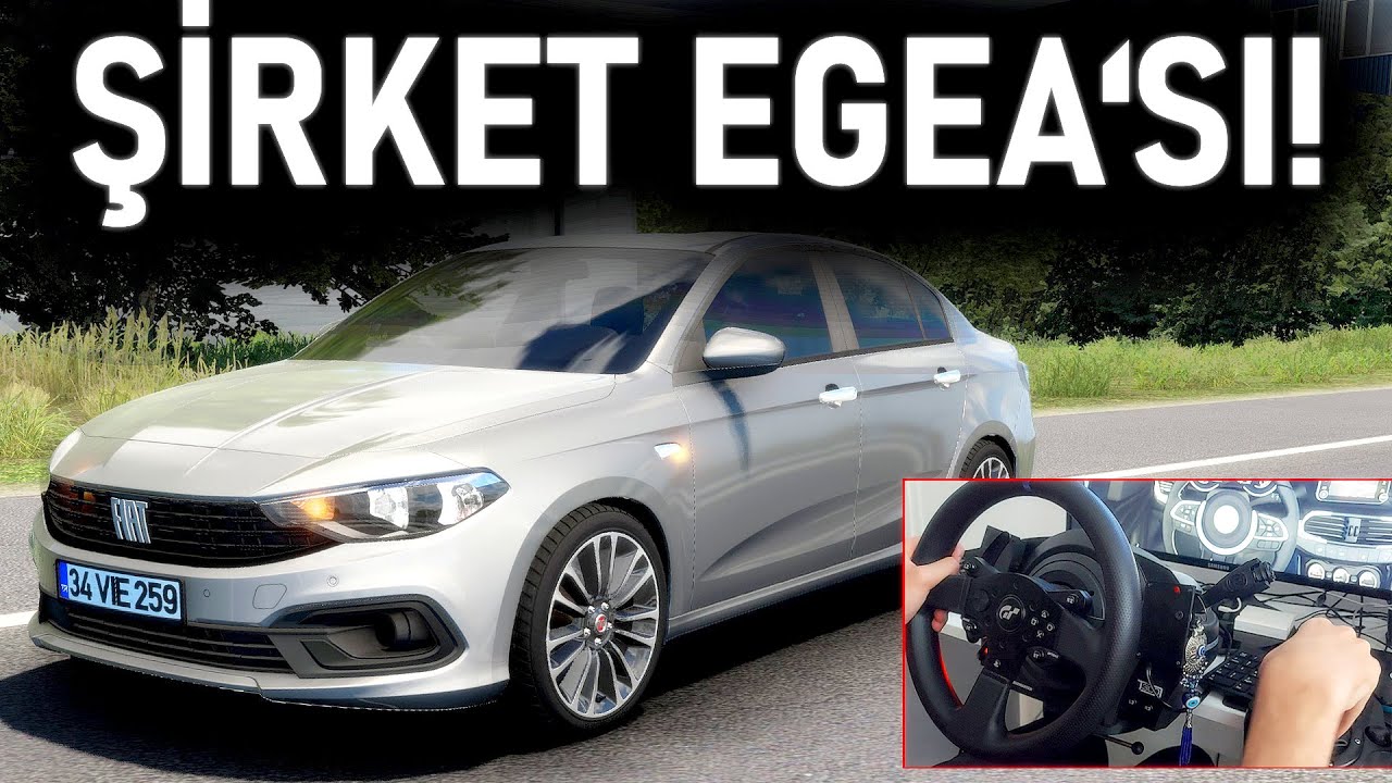 EGEA ŞİRKET ARABASI İLE EDİRNE-SAKARYA! - ETS 2 Mod Fiat Egea Sedan T300RS GT