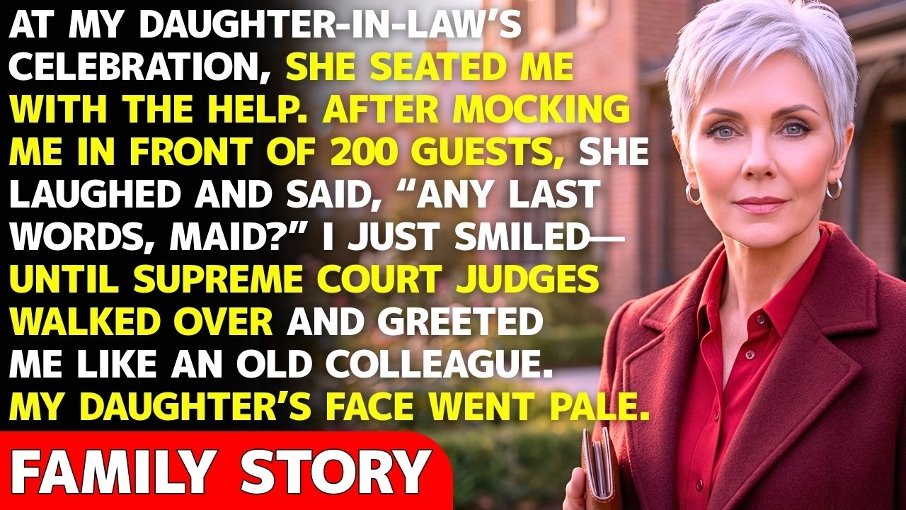 My Daughter in Law Told Guests, “She’s Just The Help” — Until The Judges Walked Over To Greet Me