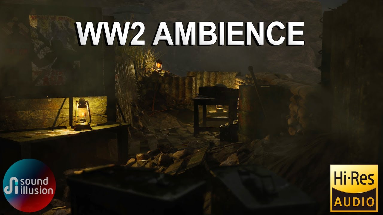 WW2 Ambience | Night Time Distant Artillery & Explosions