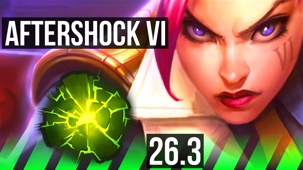 VI vs MASTER YI (JGL) | Good KDA: 13/1/16, Aftershock | NA Master | 26.3