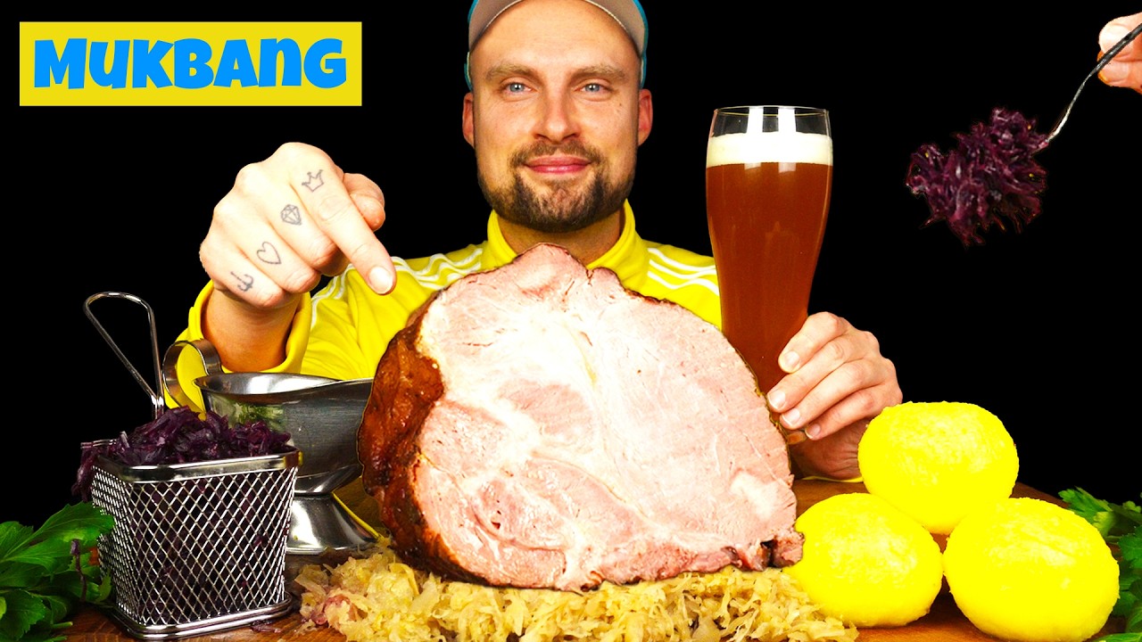Мясной мукбанг (я голоден) 🍖 АСМР!