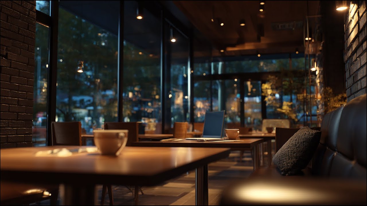 ☕🎹 Smooth Piano Jazz for Studying & Working – 4K Cozy Coffee Shop Music