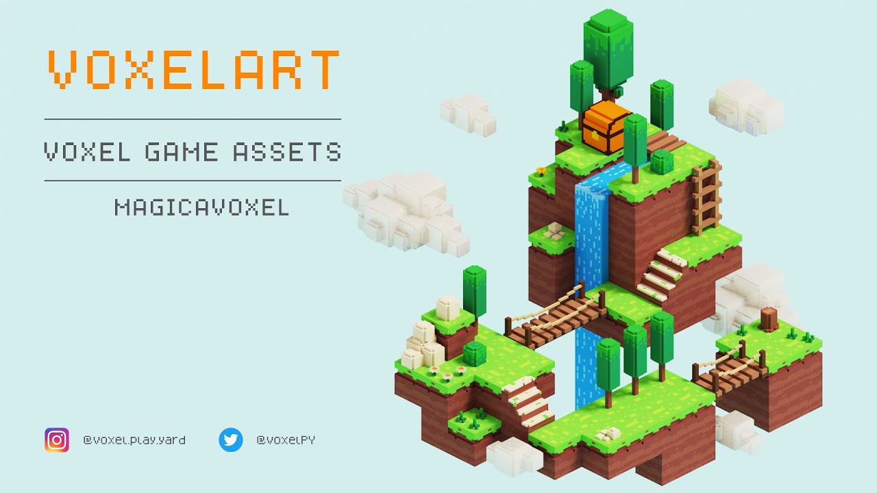 Voxel Art - Game Assets - Magicavoxel Timelapse