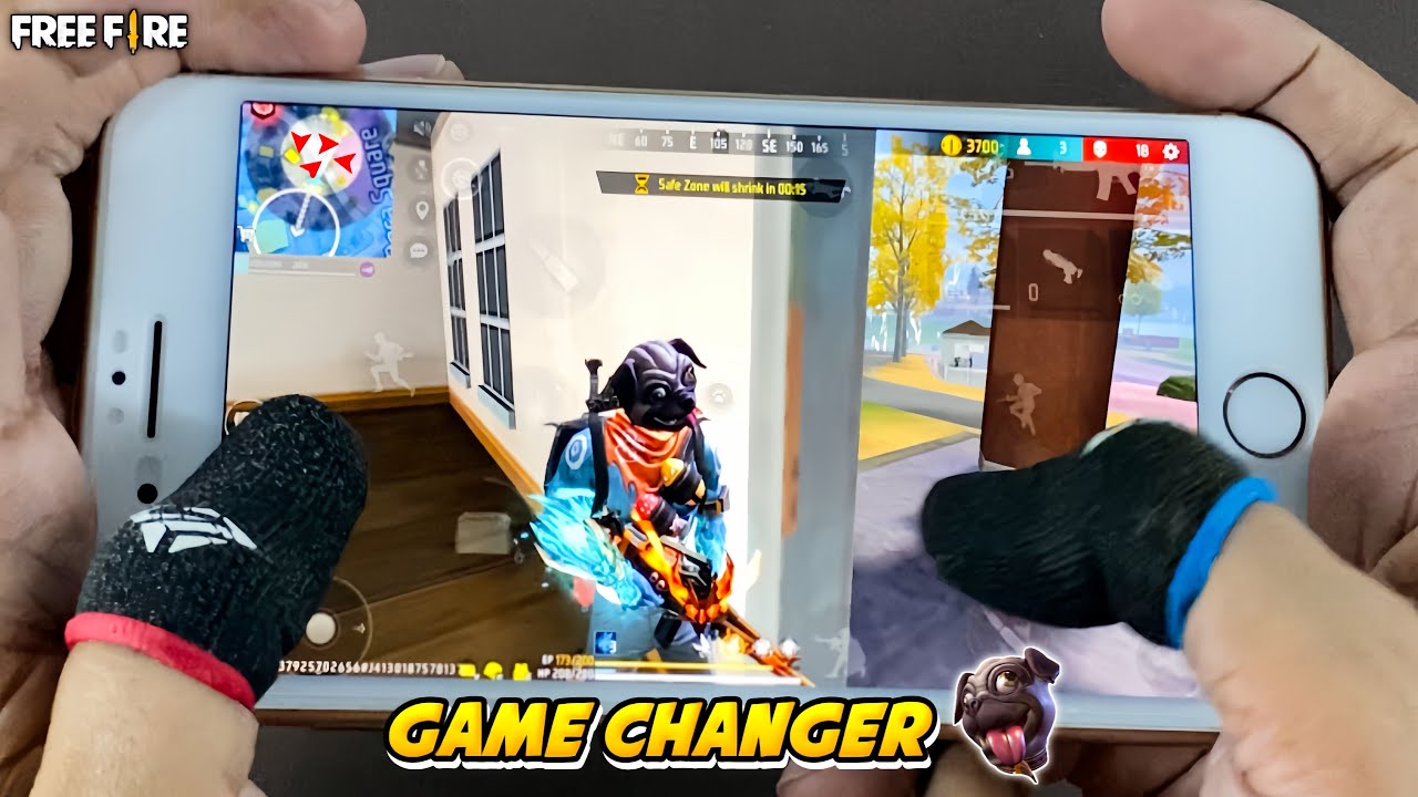 38+Kills Total 💪 FF Solo Vs Squad Mobile Gameplay Handcam ⚡️| iPhone 8 Plus 3 GB Ram