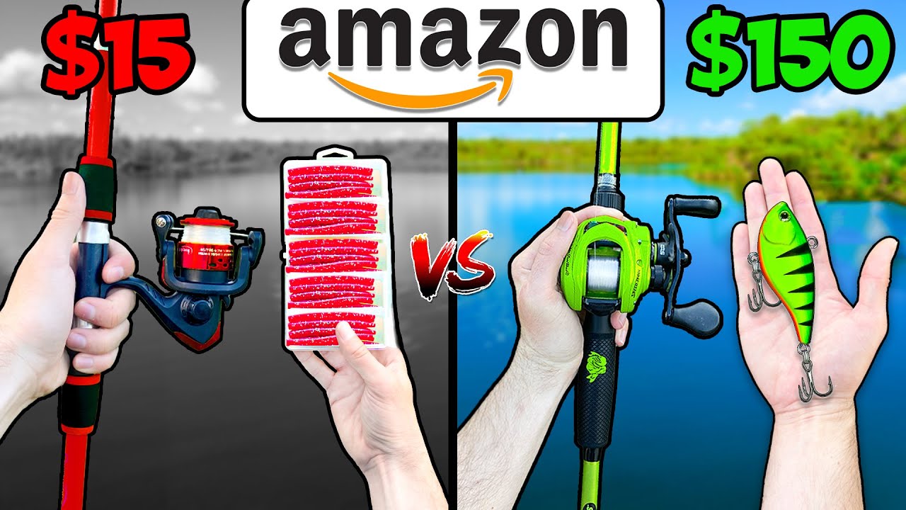Бюджетный рыболовный челлендж Amazon за 15 и 150 долларов