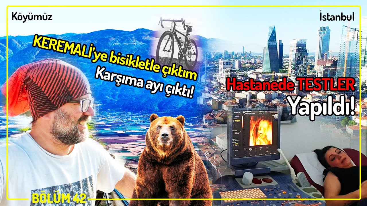 KEREMALİ'YE BİSİKLETLE ÇIKTIM, KARŞIMA AYI ÇIKTI. FİLİZ KONTROLDE? (Şehirden Köye Göç Hikayeleri)