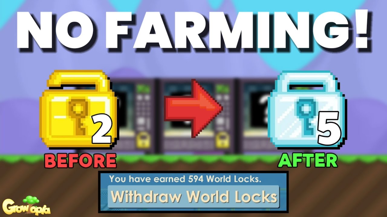 PROFIT TERBAIK DI GROWTOPIA KURANG DARI 1JAM! (No Farming)! - Lazy Profit | Growtopia Profit 2021