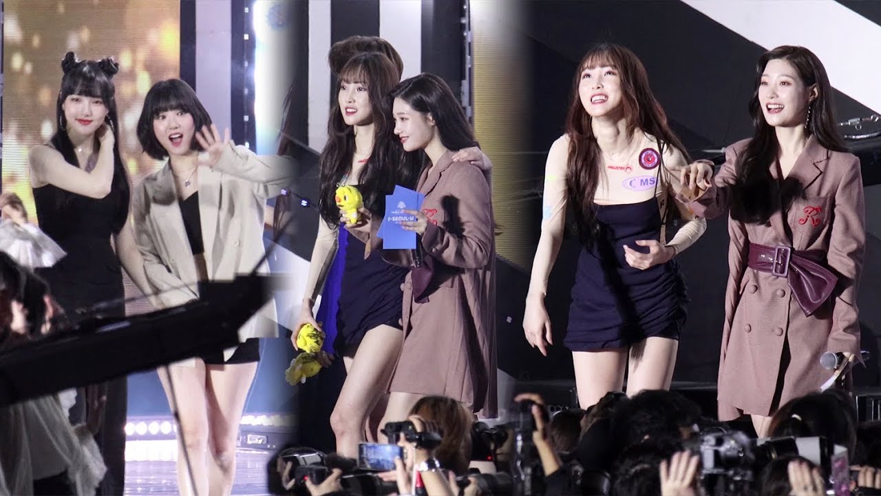 191006 여자친구(GFRIEND) 다이아 정채연과 친목 Ending (BTS - WITH SEOUL) [서울뮤직페스티벌] 4K 직캠 by 비몽