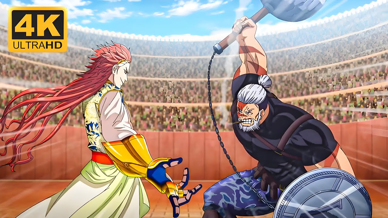 Leonidas vs Apollo Full Fight 4K (English Dub) Record of Ragnarok Season 3