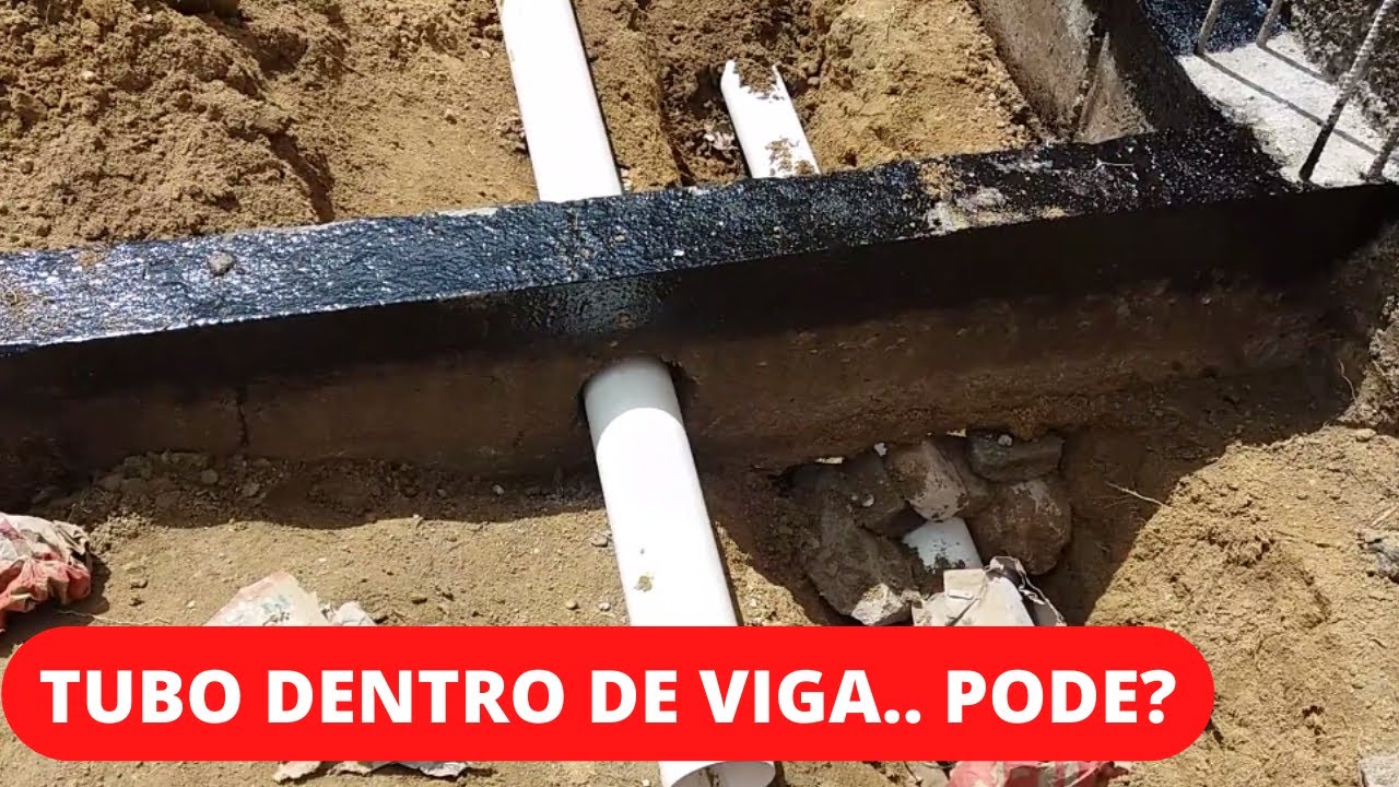 Passar Tubulação por dentro de vigas -  certo ou errado?