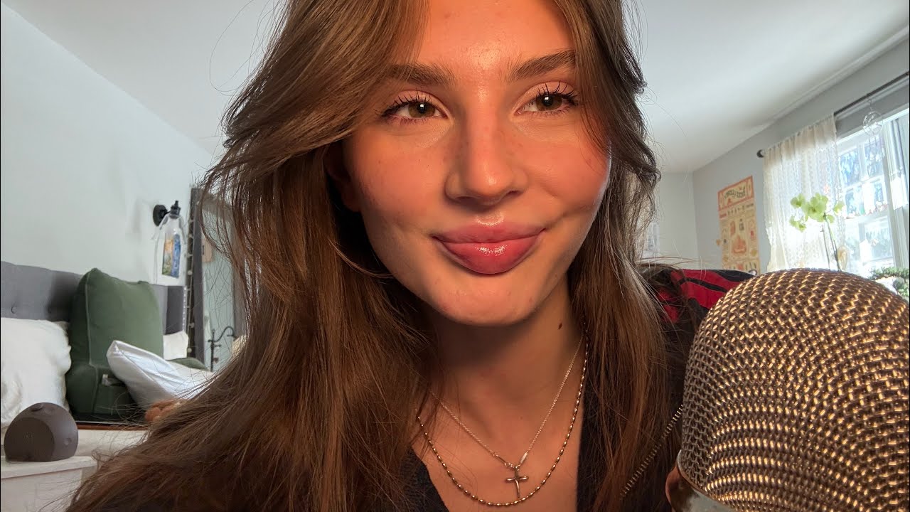 ASMR clean girl make up/ skincare routine 