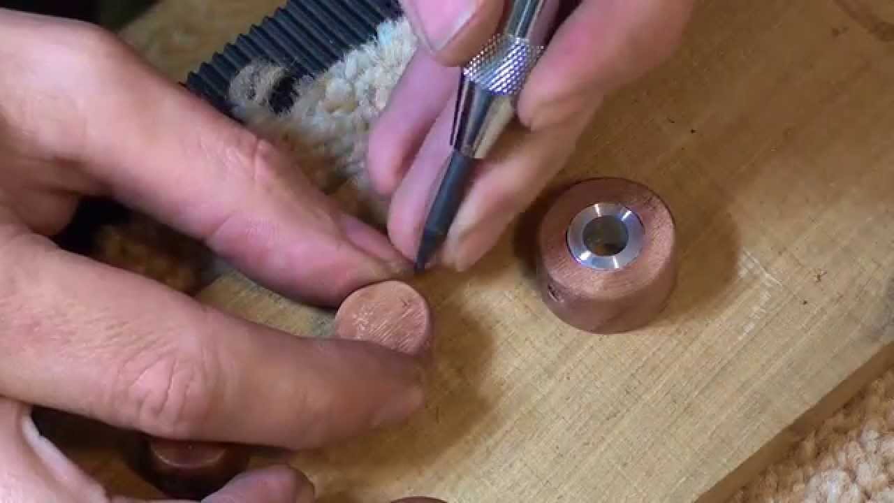 Making wooden control knobs for a bass guitar