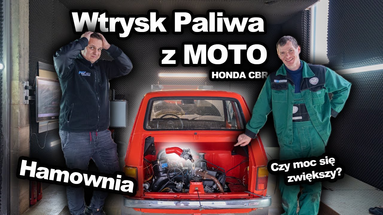 Zmieniliśmy Gaźnik Fiata 126p na Wtrysk z Hondy CBR! | Porównanie mocy na Hamowni!