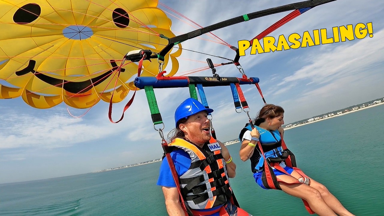 Parasailing Adventure with Handyman Hal & Alex🦈Soaring Over Sharks and Sea Turtles!