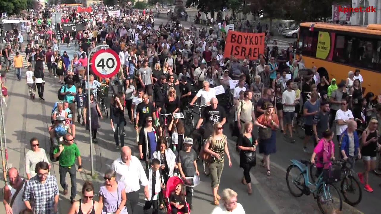 Solidaritet med Pal&aelig;stina - Stop den kollektive afstraffelse - demonstration 17/7 2014
