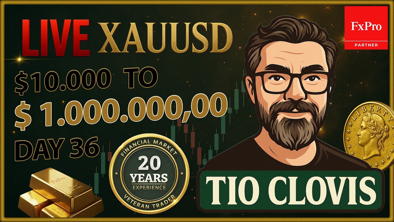 10k to 1M LIVE: Is Gold Manipulated? How to Spot Retail Traps | Day 36 (Part 1)